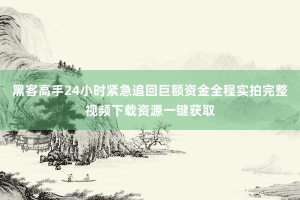 黑客高手24小时紧急追回巨额资金全程实拍完整视频下载资源一键获取