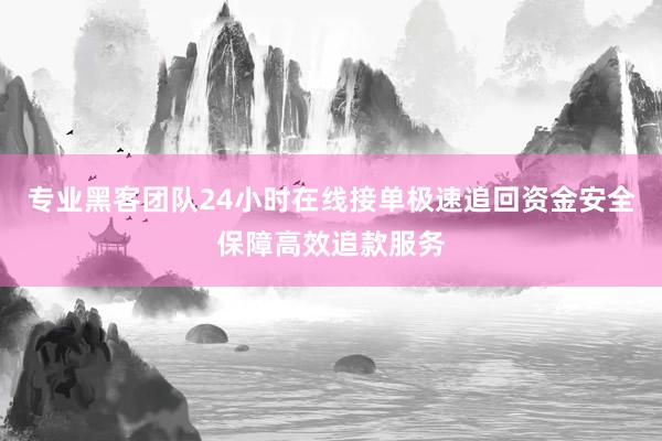 专业黑客团队24小时在线接单极速追回资金安全保障高效追款服务
